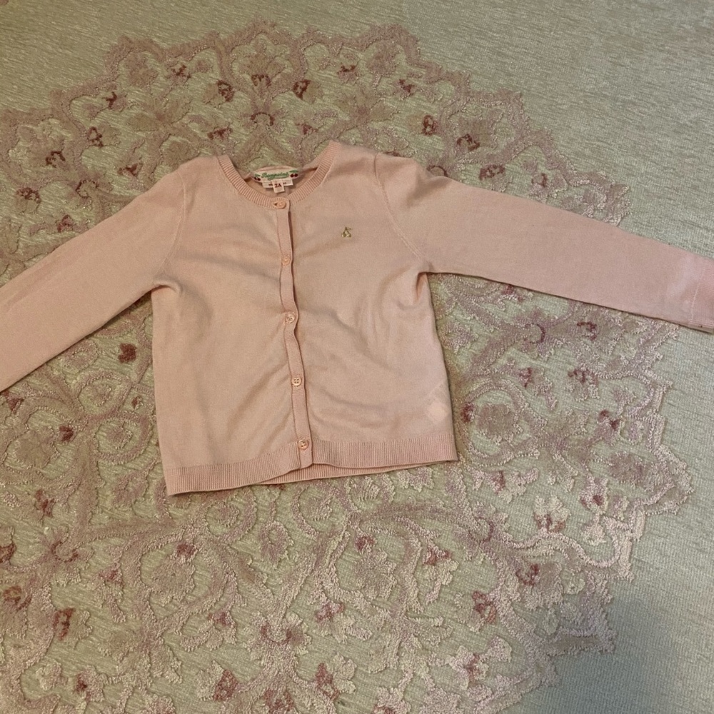 Baby girl pink cardigan